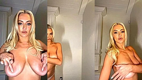 nasty bitch Lindsey Pelas cant resist smooching herself on cam till she moan soft onlyfans leak video