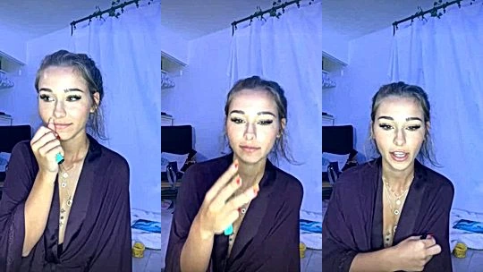 american onlyfans model Babybellllzzzz open her roles and shows her natural big tits