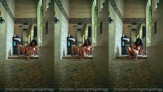 naughty onlyfans naked babe Bigtittygothegg fingers her wet coochie