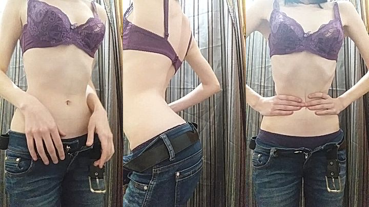 bad british emo slut showing off her curves in her bra, leaked video