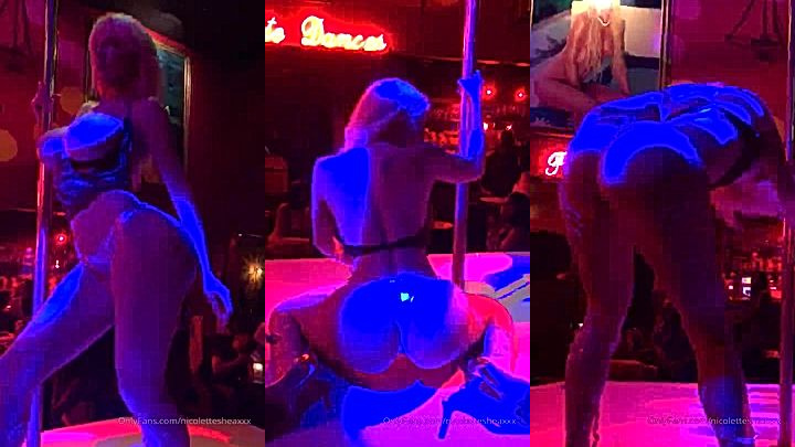 sexy hot girl Nicolette Shea goes crazy at the club, leaked video
