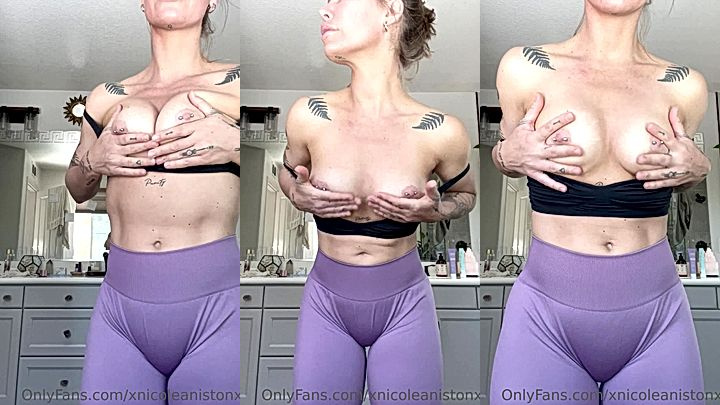 sexy doll Nicole Aniston titty tease hard in tight shorts till she moan leaked onlyfans video