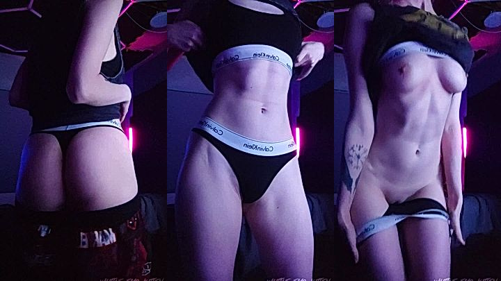 britsih model Little_emo_kitten caught alone playing with her sexy petite body, leaked video