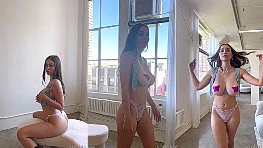 naughty onlyfans model Sophie Mudd shows her big ass and huge tits