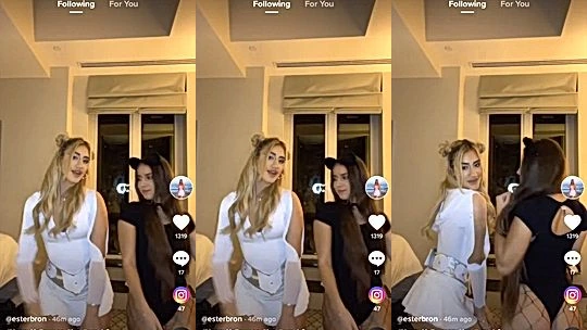naughty sexy blonde bitch Emarrb tiktok video