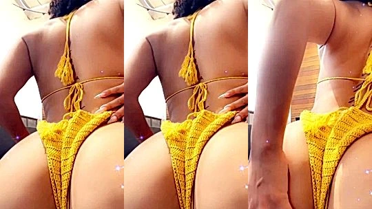 dirty wild sexy baddie turn around and shake her big massive ass fro you, leaked video