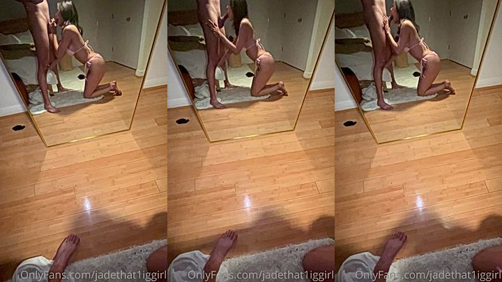 naughty american babe That1iggirl sucks huge white cock leaked onlyfans