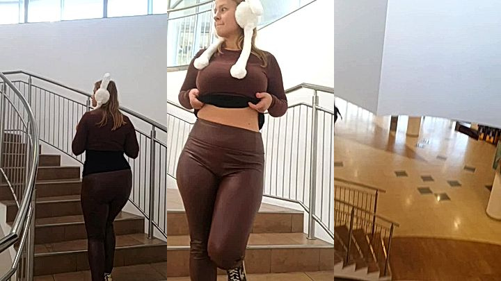 sexy model PolaRainbow acting goofy