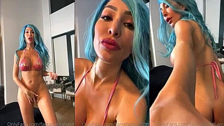 busty wild onlyfans model Farrah Abraham rides on a dildo like a slut