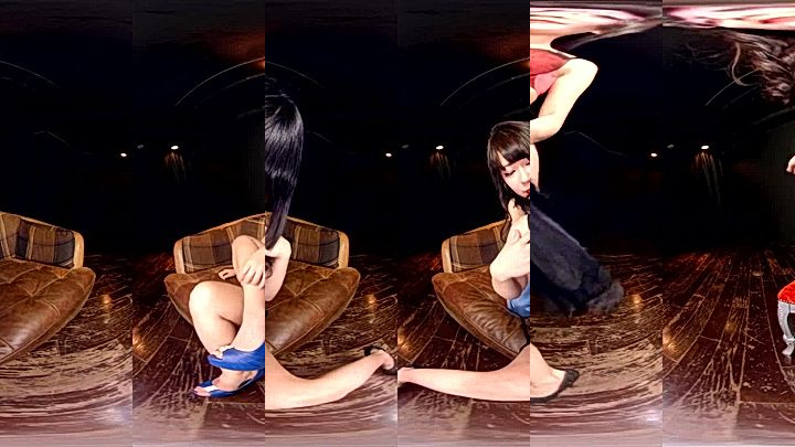 sexy japanese onlyfans model Eri Kitami seat on chair and rubs her big tits
