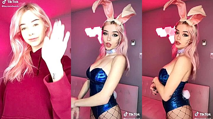 onlyfans model Burch twins looks hot in a bunny outfit
