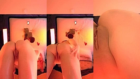 hot girl  Aery Tiefling rub her wet kitty before] sh goes to bed, leaked onlyfans video