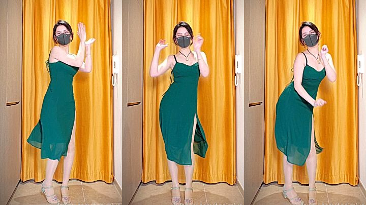 naughty sexy model teases you with her sexy dress, leaked Anaimiya video