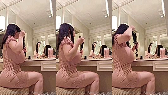 busty hot onlyfans model Anri Okita talk dirty to cam and shows huge tits