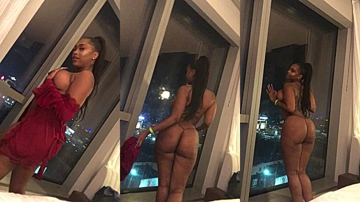 naughty sexy black girl Prissy Blaire twerking in this video