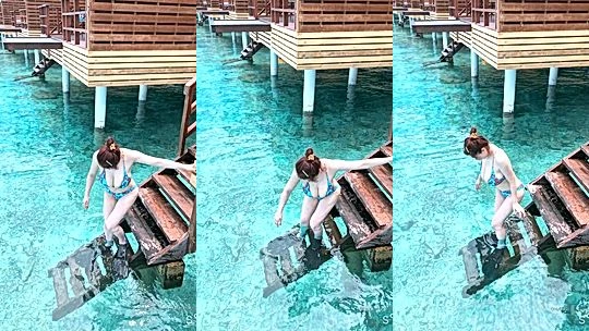 naughty sexy japanese onlyfans model Anri Okita swim in ….