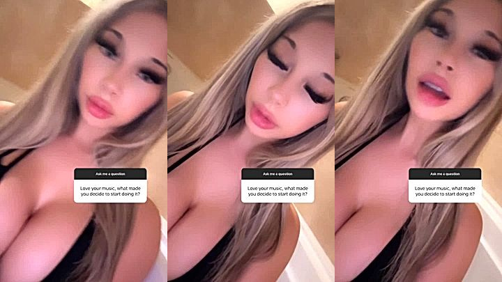 freaky sexy model  Bbyanni show off her big breat in your face,  Bbyanni teasing video