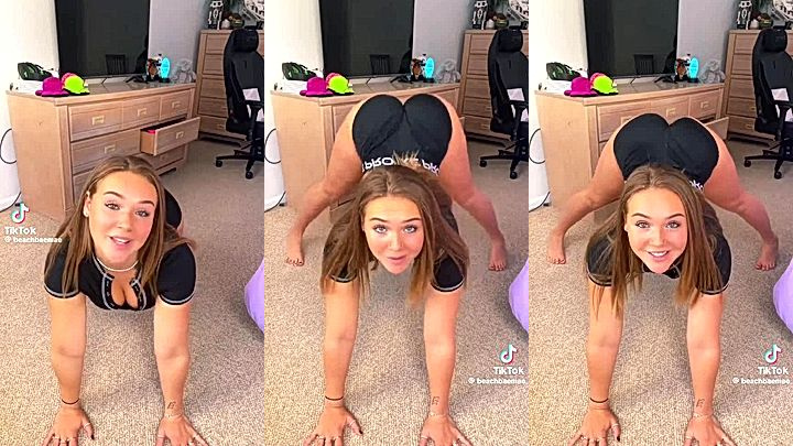 tiktok video of dirty slut Mayseeds throwing her big ass