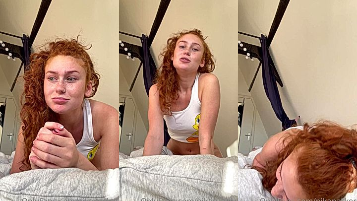 nasty slut Nikanikaa acting goofy as fuck with no panties on , leaked onlyfans