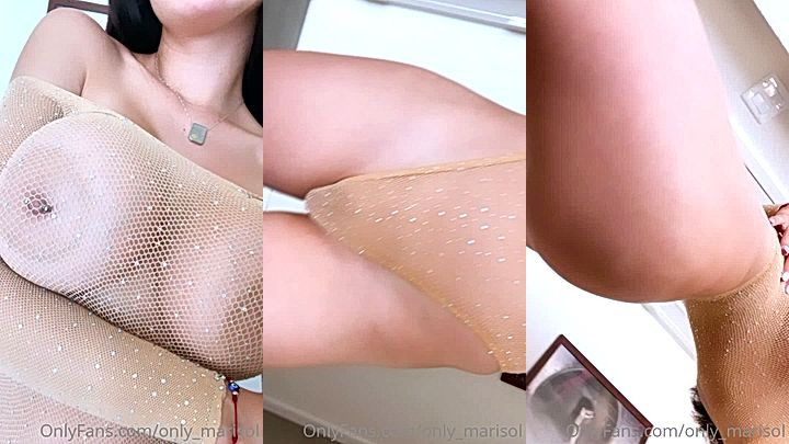 freaky onlyfans model Marisol Yotta squeezing and fondling her huge tits just to make you hard AF
