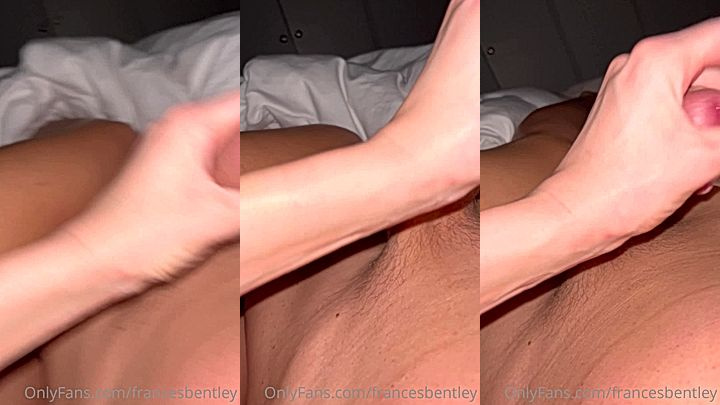 leaked video of sexy nasty model Frances Bentley stroke cock hard till he cums