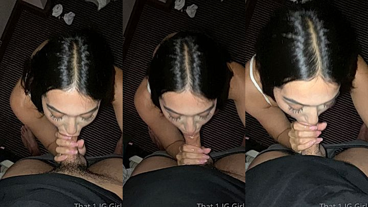 sexy hot american chick That1iggirl sucks on a huge cock like a freak and moans for pleasure, onlyfans leak