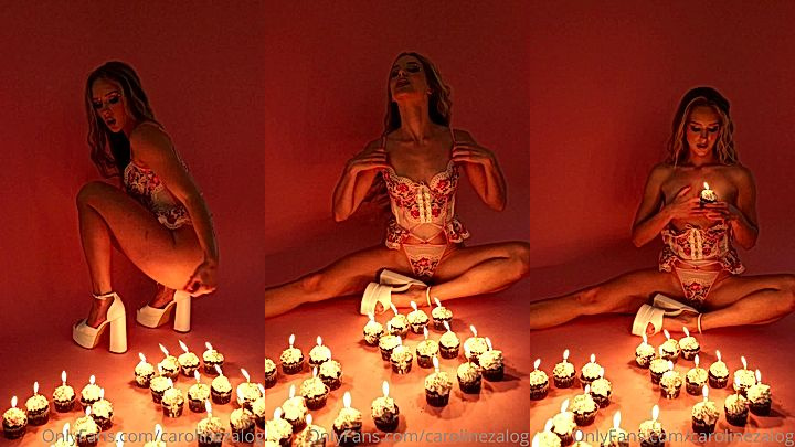 onlyfans american  model Caroline Zalog shake her ass on her birthday