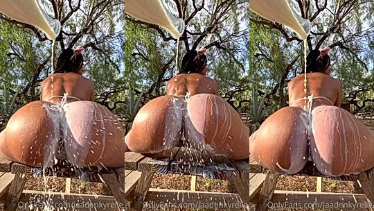 sexy bitch got milk spilled sll over her anazung ass