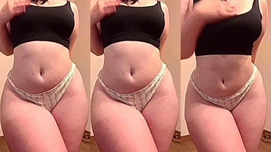 hot latina onlyfans model Defiantpanda shows of her curve and rubs her big tits
