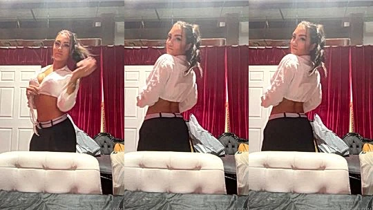 filthy sexy damsel Celina Smith showing off her outfit