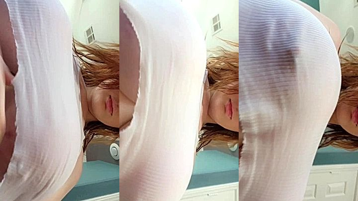 leaked video of sexy model Abigaiil Morris show off her tits
