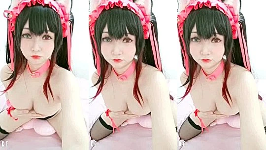 nasty asian girl Potato godzilla likes to plays with her tits for the cam to please her fans, leaked onlyfans