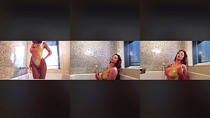 freaky milf stepmom Nicolette Shea snapping hot pictures inside the bathtub onlyfans