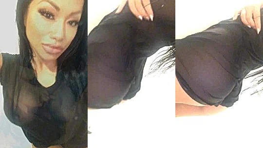 sexy horny slut CJ Miles in the bathroom with her clothes on