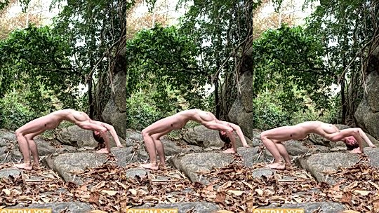 russian model Yourina show off her acrobatic skills naked, leaked onlyfans model
