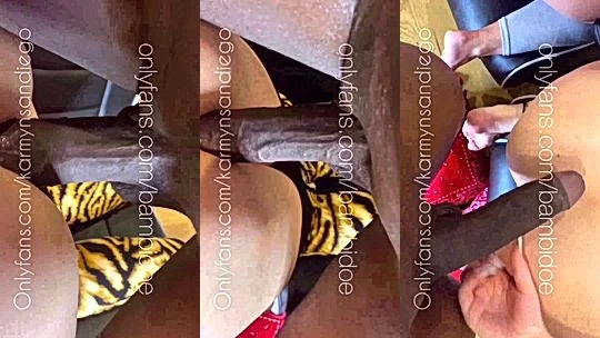 horny girl Bambi Doe gets her pussy drilled by BBC in hot threesome onlyfans leak sex