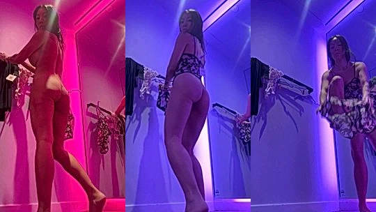 horny naked milf slut Asa Akira picking a dress and masturbates onlyfans