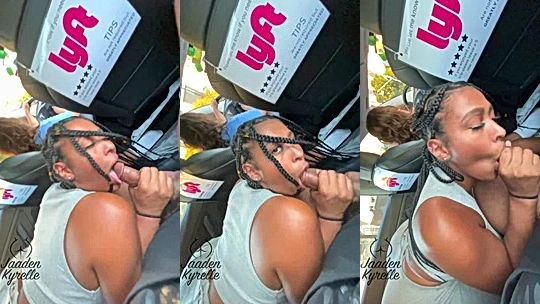 bad girl Jaaden Kyrelle handles BBC in back seat leaked onlyfans porn