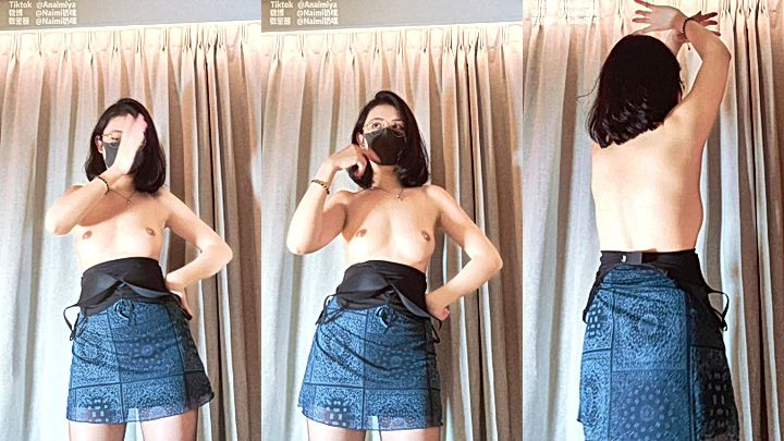 naughty sexy cunt play with her small tits on video, Anaimiya solo teasing