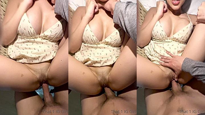 wild babe That1iggirl spreads her sexy legs and gets her wet pussy fucked hard, onlyfans leak