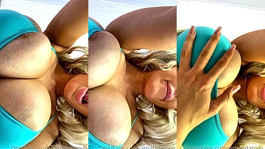 naughty onlyfans model Amanda Toy takes dirty and rubs and jiggles her big tits
