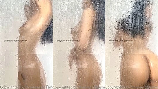 sexy baddie Jasminx late nigh shower teasing video