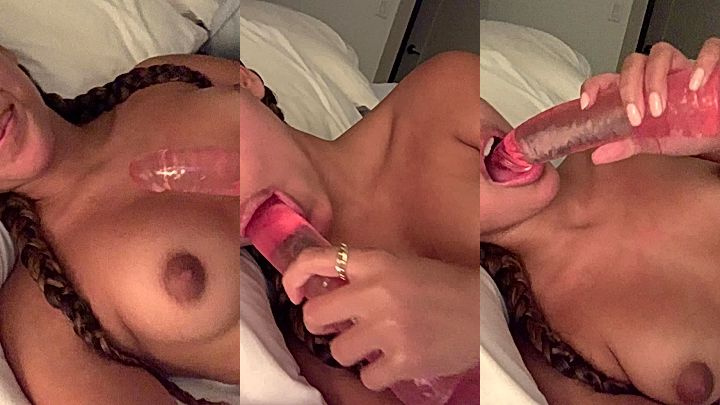naughty stepsis Camila Elle loves touching her boobs naked