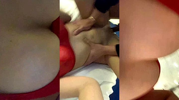bad girl That1iggirl on her knees sloppy suck cock and gets fucked hard  on bed leaked onlyfans sex