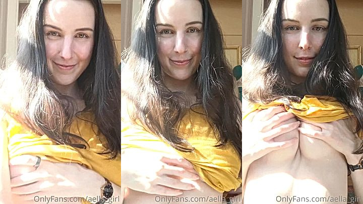 naughty girl Aella girl squeeze tits hard on cam onlyfans leak video