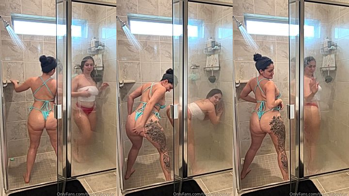 big ass babe Bbystar bouncing her ass in the shower