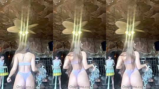 dirty naughty bitch Emarrb showing off her sexy ass and bikini on video