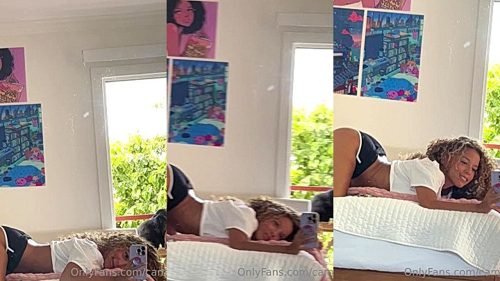freaky stepsis Camila Elle loves bouncing her ass on the bed onlyfans