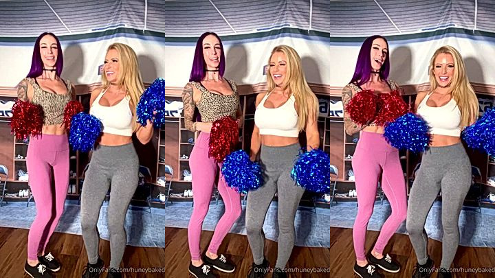 Danielle Renaeis having so much fun acting as a cheer leader