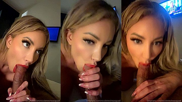 onlyfans girl Nicolette Shea’s late night tease with my lips working slow magic